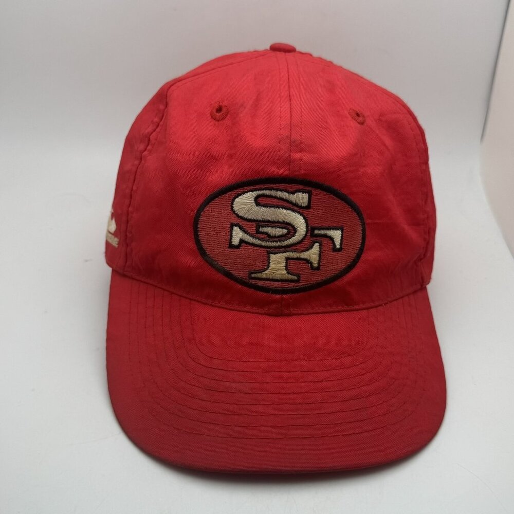 Vintage Apex One San Francisco 49ers NFL Hat Cap Red Gold OSFA Snapback